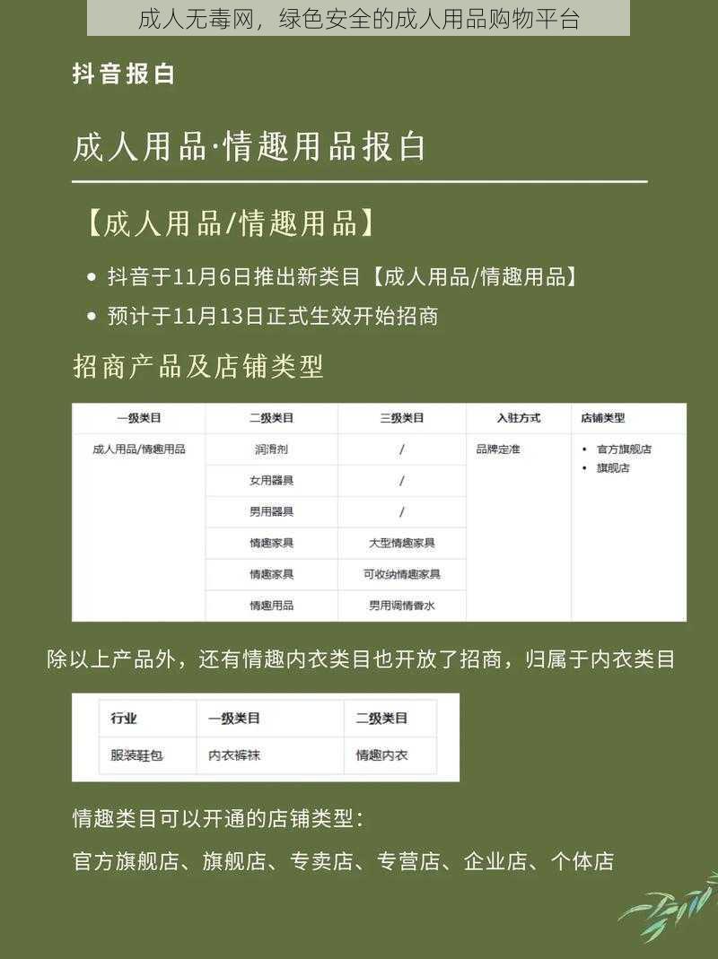 成人无毒网，绿色安全的成人用品购物平台